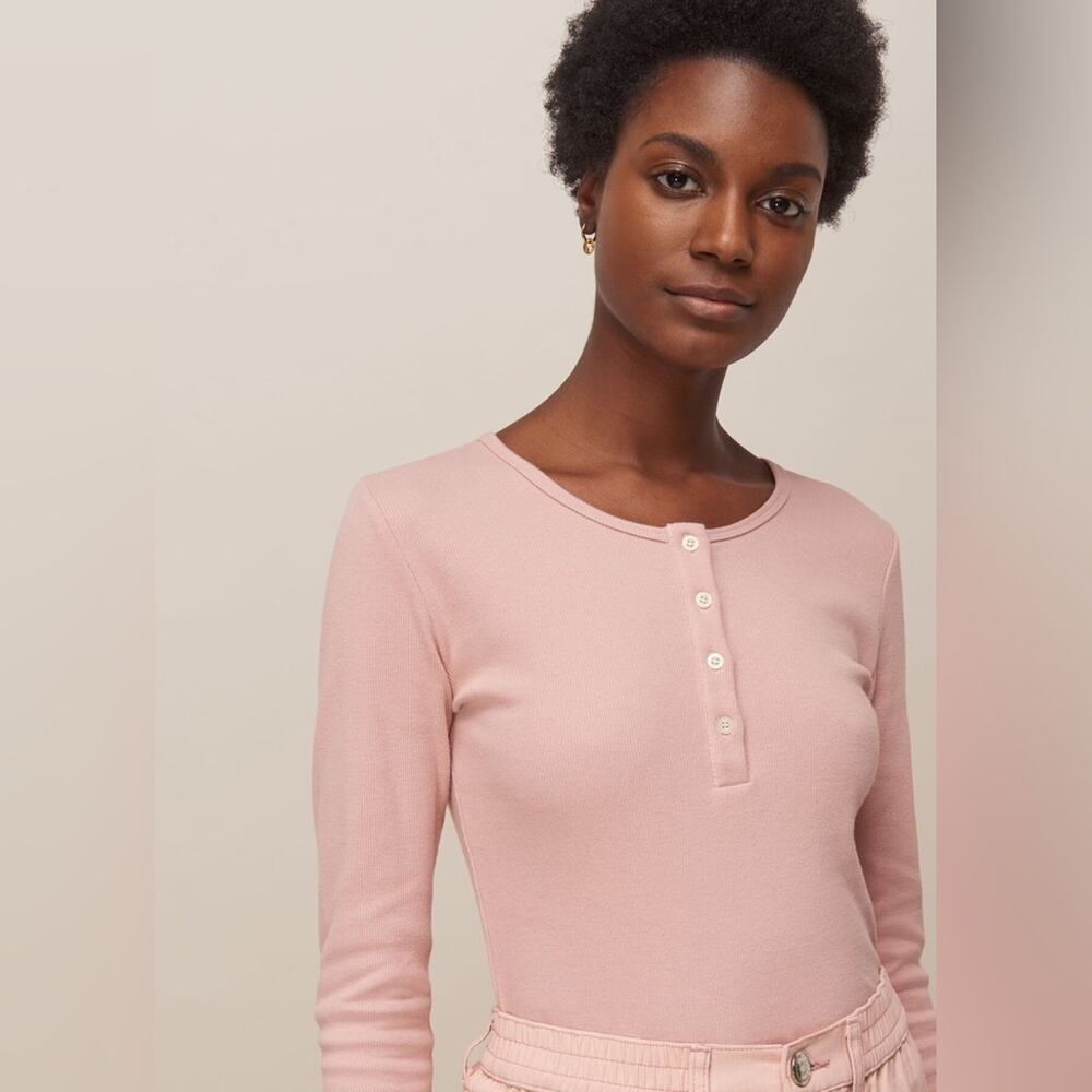 Whistles x L.F. Markey Harris Top Blush Pink Longsleeve Top